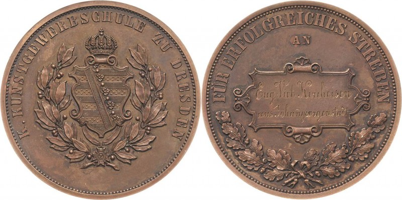 Dresden
 Bronzemedaille o.J. (1877) (M. Barduleck) Schulprämie der Königlichen ...