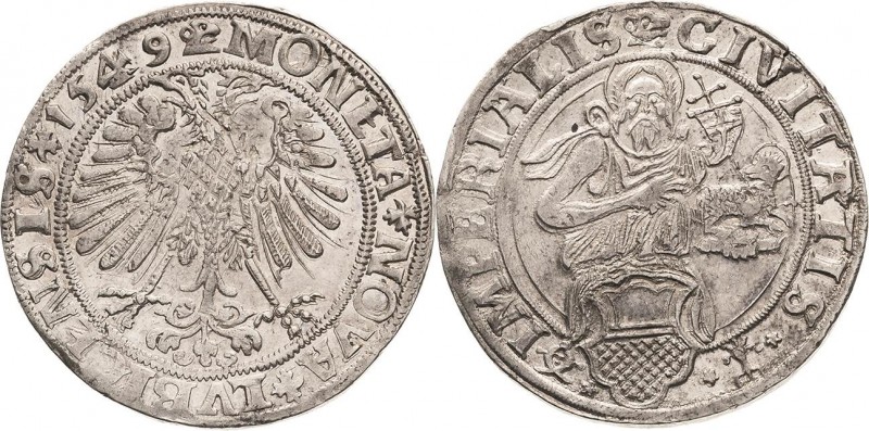 Lübeck-Stadt
 Taler 1549, Hundekopf-Joachim Tiele Behrens 94 a Davenport 9405 P...