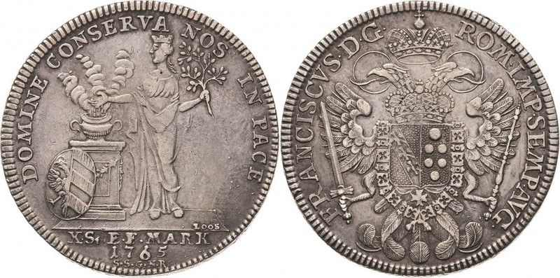 Nürnberg
 Taler 1765, SSGNR-Nürnberg Friede von Hubertusburg. Mit Titel Franz I...