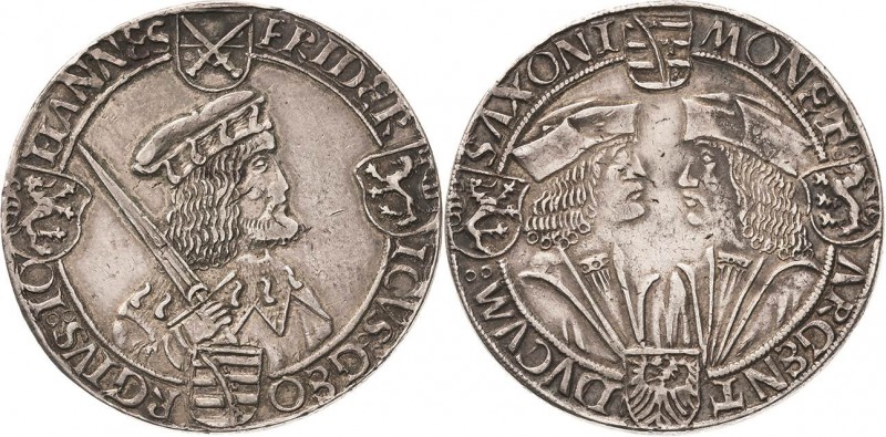 Sachsen-Kurlinie ab 1486 bis 1547 (Ernestiner)
Friedrich III., Georg und Johann...