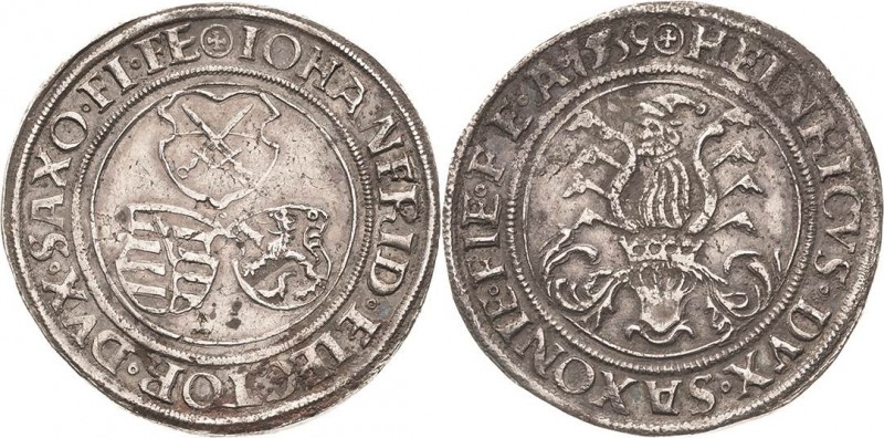 Sachsen-Kurlinie ab 1486 bis 1547 (Ernestiner)
Johann Friedrich und Heinrich 15...