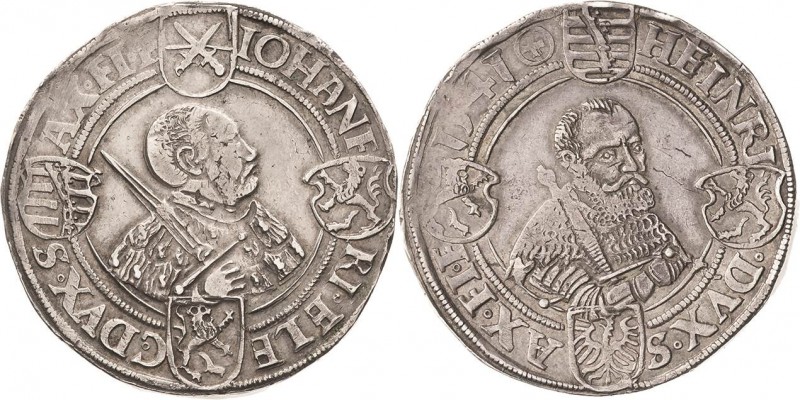 Sachsen-Kurlinie ab 1486 bis 1547 (Ernestiner)
Johann Friedrich und Heinrich 15...