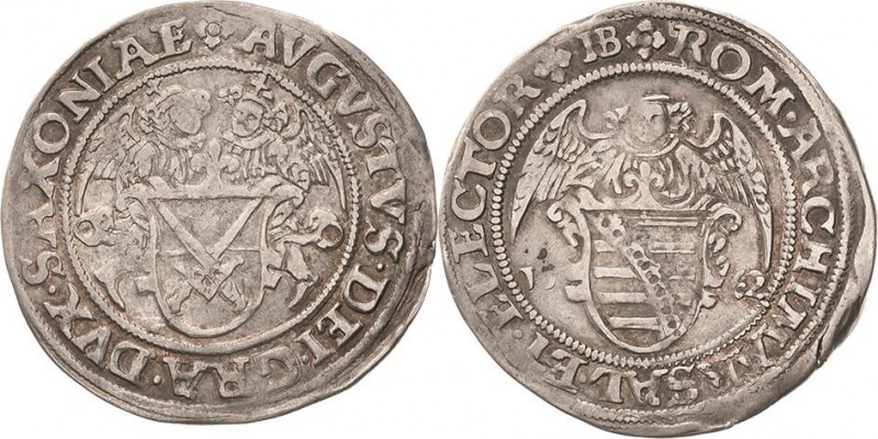 Sachsen-Kurlinie ab 1547 (Albertiner)
August 1553-1586 Engelgroschen (Schrecken...