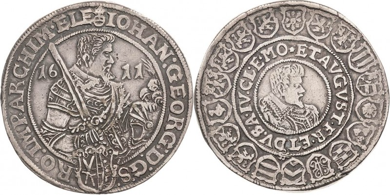 Sachsen-Kurlinie ab 1547 (Albertiner)
Johann Georg I. und August 1611-1615 Tale...