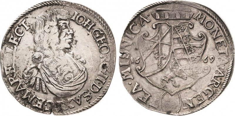 Sachsen-Kurlinie ab 1547 (Albertiner)
Johann Georg II. 1656-1680 60 Kreuzer (Gu...