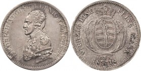 Sachsen-Kurlinie ab 1547 (Albertiner)
Friedrich August I. 1806-1827 1/3 Taler 1818, IGS-Dresden Erste Ringprägung eines 1/3 Talers. Lichtenrader Präg...