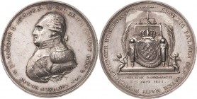 Sachsen-Kurlinie ab 1547 (Albertiner)
Friedrich August I. 1806-1827 Silbermedaille 1818 (K. W. Höckner) Auf sein 50-jähriges Regierungsjubiläum. Brus...