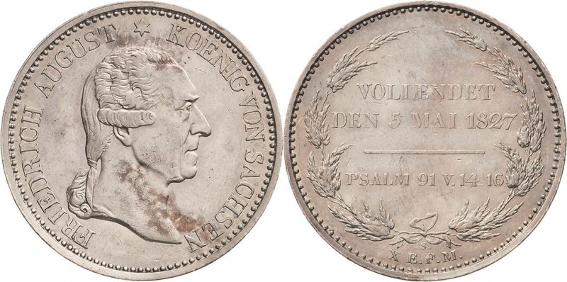 Sachsen-Kurlinie ab 1547 (Albertiner)
Friedrich August I. 1806-1827 Taler 1827,...