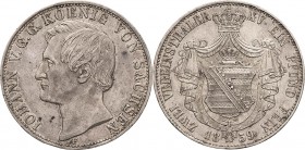 Sachsen-Kurlinie ab 1547 (Albertiner)
Johann 1854-1873 Doppeltaler 1859, F-Dresden AKS 126 Jaeger 109 Kahnt 475 b Davenport 889 Randfehler, sehr schö...