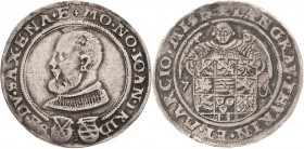 Sachsen-Ernestiner-Gesamthaus 1547-1573
Johann Friedrich I. nach seiner Gefangenschaft 1552-1554 7 Groschen (doppelter Schreckenberger) o.J. (1553), ...