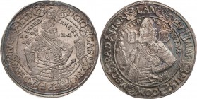 Sachsen-Coburg und Eisenach 1573-1638
Johann Casimir und Johann Ernst 1572-1633 Taler 1624, WA-Saalfeld Sog. Spruch- oder Eintrachtstaler. Umschrifte...