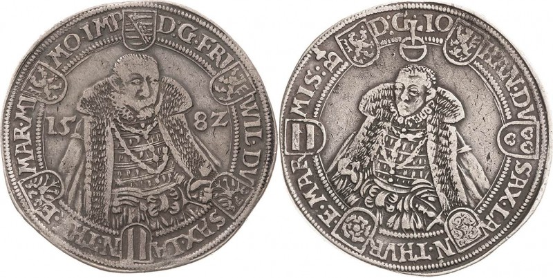 Sachsen-Weimar (Alt-Weimar) 1572-1603
Friedrich Wilhelm und Johann 1573-1603 Ta...