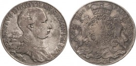 Sachsen-Gotha (Gotha-Altenburg)
Ernst II. Ludwig 1772-1804 1/3 Taler 1774, Kranich-Gotha Steguweit 285 Slg. Merseburger 3277 (RR, 20,- GM) Äußerst se...