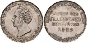 Sachsen-Meiningen
Bernhard Erich Freund 1803-1866 Gulden 1829, Berlin Ausbeute des Saalfelder Bergbaus. Feinsilber AKS 185 Jaeger 419 Kahnt 504 Müsel...