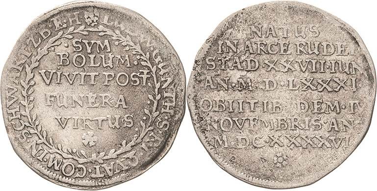 Schwarzburg-Rudolstadt
Ludwig Günther I. 1630-1646 Groschen 1646, Rudolstadt Au...