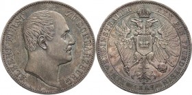 Schwarzburg-Rudolstadt
Albert 1867-1869 Taler 1867, o. Mzz.-München AKS 32 Jaeger 57 Kahnt 540 Davenport 919 Feine Patina, kl. Randfehler, vorzüglich...