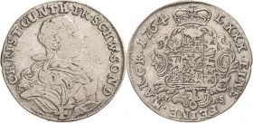 Schwarzburg-Sondershausen
Christian Günther 1758-1794 1/6 Taler 1764, HC-AS-Sondershausen Fischer 405 b Bethe 976 Jaeger 66 b Sehr schön
