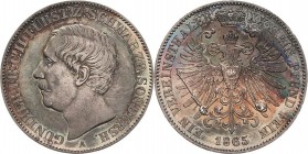 Schwarzburg-Sondershausen
Günther Friedrich Karl II. 1835-1880 Taler 1865, A-Berlin AKS 38 Jaeger 75 Kahnt 541 Davenport 921 Attraktives Exemplar mit...
