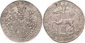 Stolberg-Stolberg
Christoph Friedrich und Jost Christian 1704-1738 Taler 1707, IIG-Stolberg Ausbeute der Stolberger Gruben Friederich 1489 Davenport ...