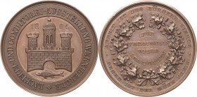 Stolberg-Wernigerode
Medaillen Bronzemedaille o.J. (unsigniert) Für verdienstvolle Leistungen bei der Bäckerei- und Conditorei-Ausstellung in Wernige...