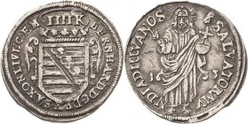 Würzburg-Bistum
Bernhard d. Große von Sachsen-Weimar + 1639 Batzen (4 Kreuzer) 1633 Salvatorbatzen Koppe - Slg. Merseburger 3868 (R) Helmschrott 252 ...