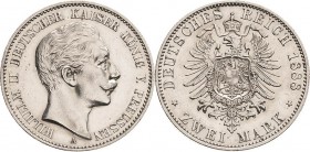 Preußen
Wilhelm II. 1888-1918 2 Mark 1888 A Jaeger 100 Sehr schön-vorzüglich