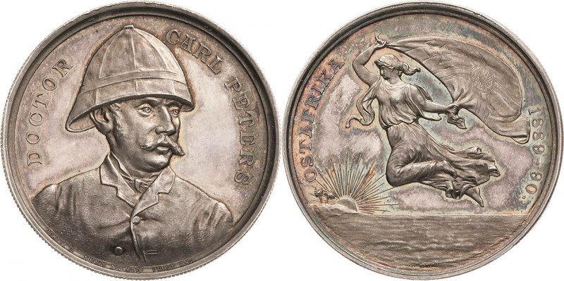 Deutsch-Ostafrika
Medaillen Silbermedaille 1890 (Oertel) Auf Carl Peters, den G...