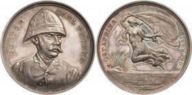 Deutsch-Ostafrika
Medaillen Silbermedaille 1890 (Oertel) Auf Carl Peters, den Gründer der Deutsch-Ostafrikanischen Gesellschaft. Brustbild mit Tropen...