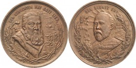 Südafrika
 Bronzemedaille 1899. Deutsche Spott-Medaille auf den 2. Burenkrieg. Brustbild des Präsidenten der Südafrikanischen Republik Paul Krüger ha...
