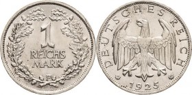 Kleinmünzen
 1 Reichsmark 1925 F Jaeger 319 Prägefrisch