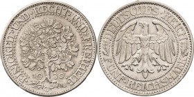 Gedenkausgaben
 5 Reichsmark 1930 J Eichbaum Jaeger 331 Selten. Kl. Randfehler, sehr schön-vorzüglich