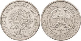Gedenkausgaben
 5 Reichsmark 1931 E Eichbaum Jaeger 331 Fast vorzüglich/vorzüglich