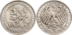 Gedenkausgaben
 3 Reichsmark 1928 D Dürer Jaeger 332 Fast Stempelglanz