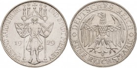 Gedenkausgaben
 5 Reichsmark 1929 E Meißen Jaeger 339 Sehr schön-vorzüglich