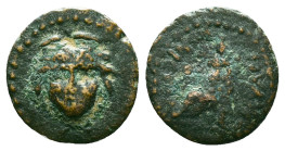 Greek Coins. 4th - 1st century B.C. AE Reference : Condition: Very Fine

 Weight: 1.61 gr. Diameter: 15.0 mm.