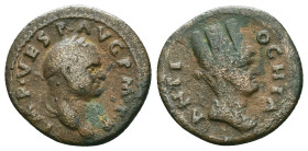 Roman Provincial Vespasian (69-79). Seleucis and Pieria, Antioch. Æ Reference : Condition: Very Fine

 Weight: 4.25 gr. Diameter: 20.7 mm.