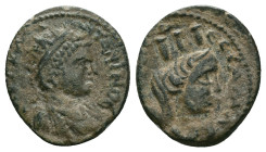 Roman Provincial Cappadocia. Tyana. Caracalla. AE. Reference : Condition: Very Fine

 Weight: 3.40 gr. Diameter: 18.9 mm.