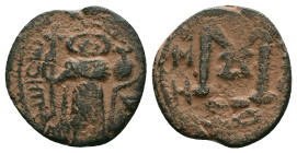 Byzantine Coins. Circa 7th – 12th Century. Reference : "Repatinated" Condition: Very Fine

 Weight: 3.48 gr. Diameter: 18.8 mm.