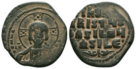 Byzantine Coins. Circa 7th – 12th Century. Reference : "Repatinated" Condition: Very Fine

 Weight: 11.5 gr. Diameter: 29.2 mm.