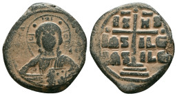 Byzantine Coins. Circa 7th – 12th Century. Reference : "Repatinated" Condition: Very Fine

 Weight: 9.95 gr. Diameter: 24.9 mm.