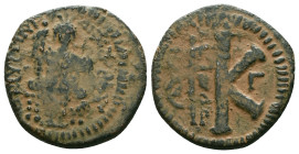 Byzantine Coins. Circa 7th – 12th Century. Reference : "Repatinated" Condition: Very Fine

 Weight: 8.03 gr. Diameter: 24.0 mm.