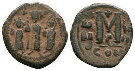 Byzantine Coins. Circa 7th – 12th Century. Reference : "Repatinated" Condition: Very Fine

 Weight: 7.52 gr. Diameter: 24.8 mm.