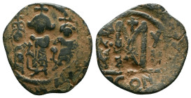 Byzantine Coins. Circa 7th – 12th Century. Reference : "Repatinated" Condition: Very Fine

 Weight: 4.41 gr. Diameter: 24.1 mm.