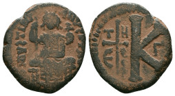 Byzantine Coins. Circa 7th – 12th Century. Reference : "Repatinated" Condition: Very Fine

 Weight: 7.14 gr. Diameter: 24.9 mm.