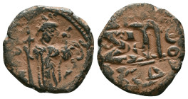 Byzantine Coins. Circa 7th – 12th Century. Reference : "Repatinated" Condition: Very Fine

 Weight: 6.32 gr. Diameter: 23.1 mm.