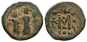 Byzantine Coins. Circa 7th – 12th Century. Reference : "Repatinated" Condition: Very Fine

 Weight: 4.60 gr. Diameter: 21.6 mm.