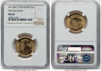 Arab Republic gold "Om Kalsoum" Pound AH 1396 (1976) MS66 NGC, KM456. From the Arabisc Collection HID09801242017 © 2024 Heritage Auctions | All Rights...