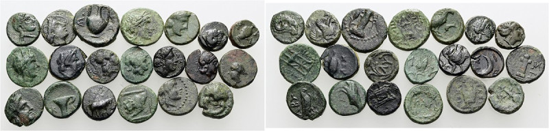Griechische Bronzemünzen. ca. 4. - 1. Jh. v. Chr. Exemplare aus Abydos (Apollonk...