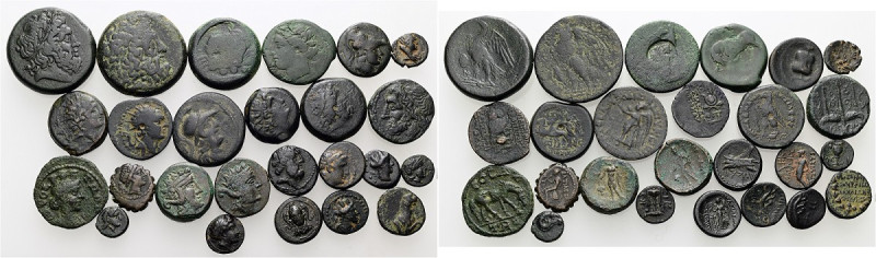 Griechische Bronzemünzen. 4. Jh. v. - 2. Jh. n. Chr. Umfangreiche Sammlung teils...