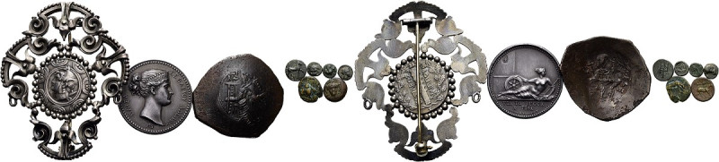 Diverses. Sechs griechische Kleinbronzen: 1) Mylasa (1.57g), ca. 2. Jh. v. Chr. ...